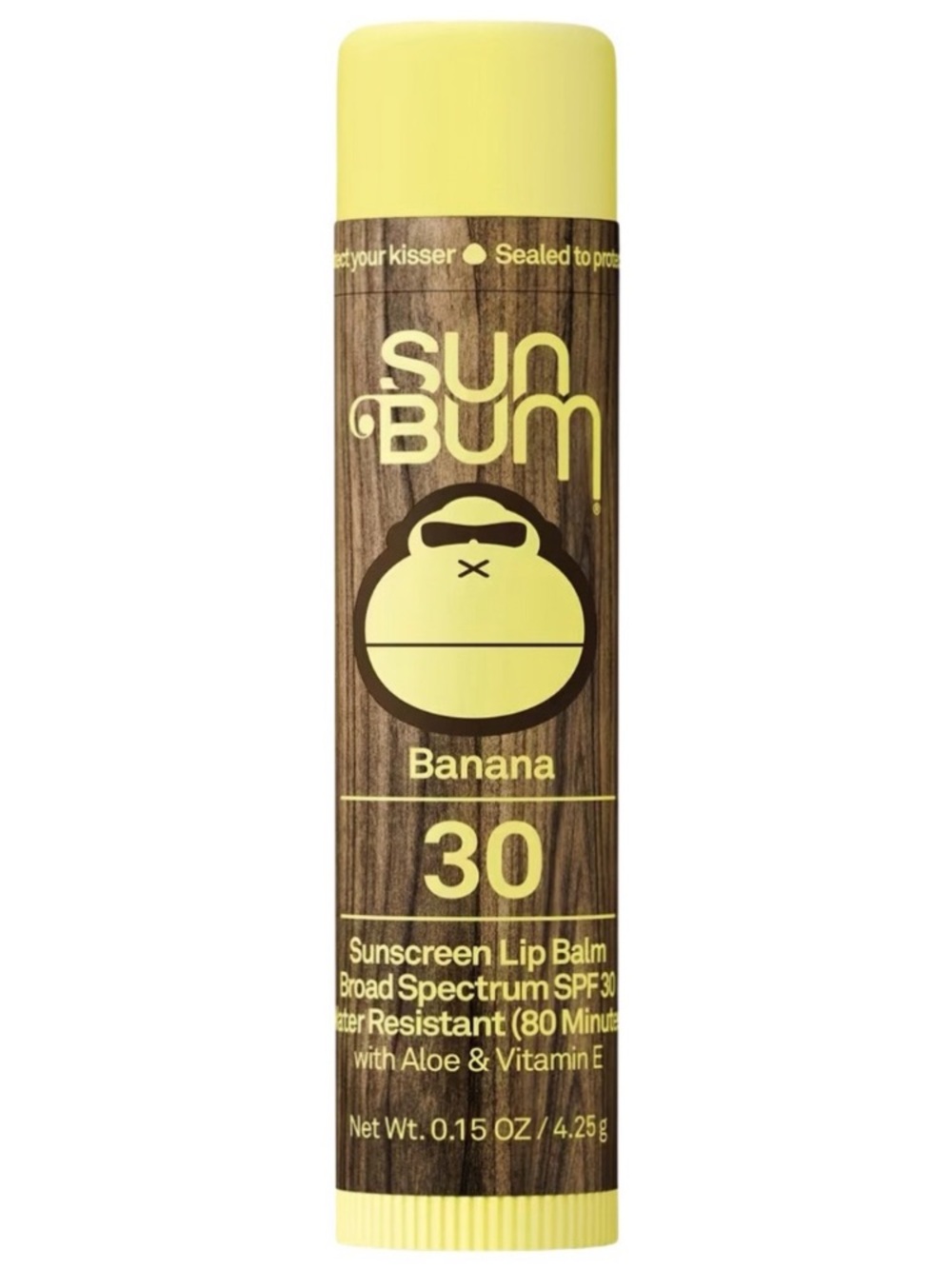 Sun Bum Banana SPF 30 Sunscreen Lip Balm Chapstick Coral 🪸 Reef Safe NEW!